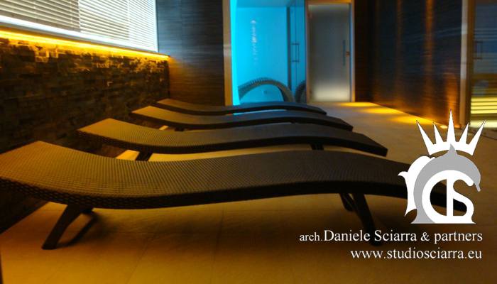La zona Relax tra sauna e cabine tematiche