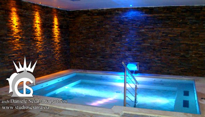 architetto progetto piscina idromassaggio centro benessere essenthia spa tolive roma