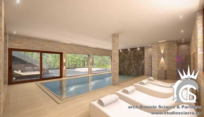 progetto centro benessere hotel e progetto realizzazione centro benessere, architetto progetto centro benessere, piscina idromassaggio, architetto progetto  centro benessere, architetto 